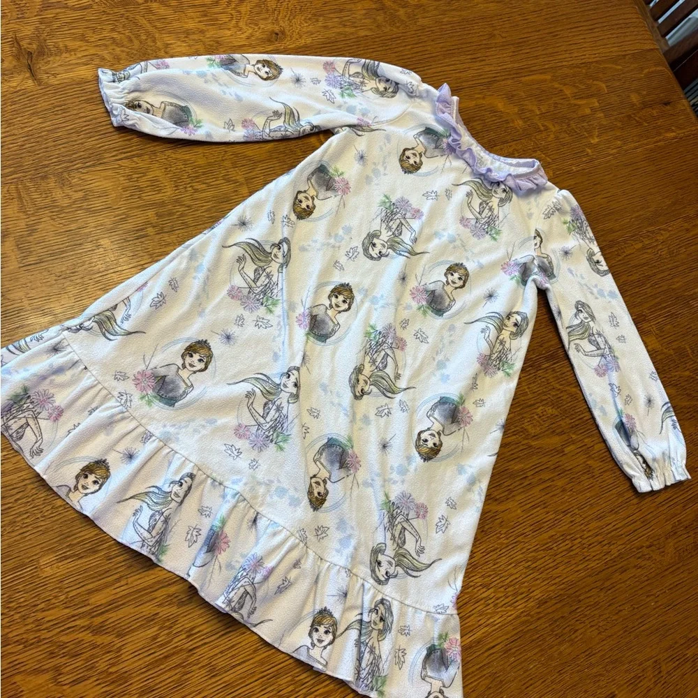 Frozen Pajama gown with Princess Print - Purple - Picture 2 of 3